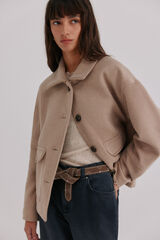 Hoss Intropia Fabiana. Abrigo corto Gris