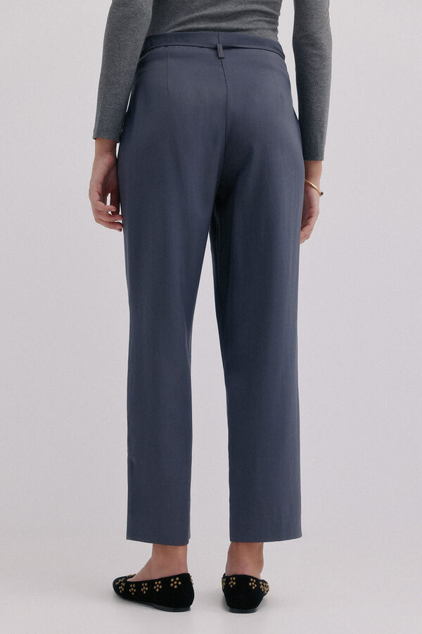 Hoss Intropia Piper. Pantal&oacute;n con lazada Gris