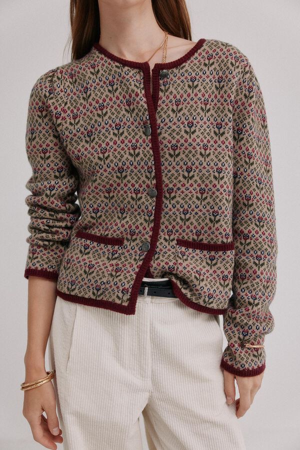 Hoss Intropia Isela. Cárdigan jacquard Multicolor