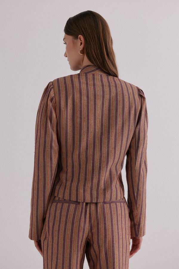 Hoss Intropia Edena. Chaqueta a rayas Estampado morado