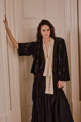 Hoss Intropia Ellen. Chaqueta de terciopelo Negro