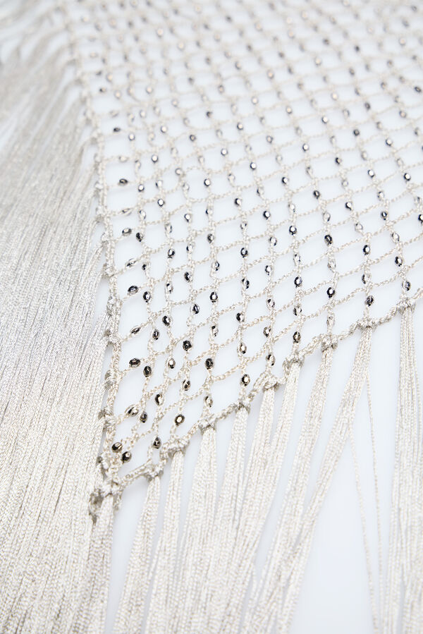 Hoss Intropia Malia. Chal bordado con abalorios Gris