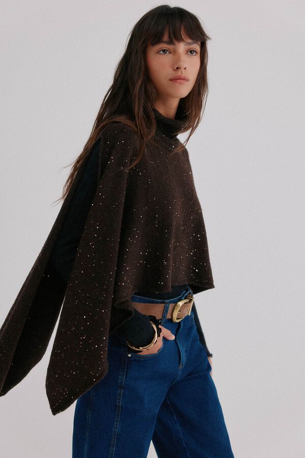 Hoss Intropia Nerea. Capa con lurex Marron