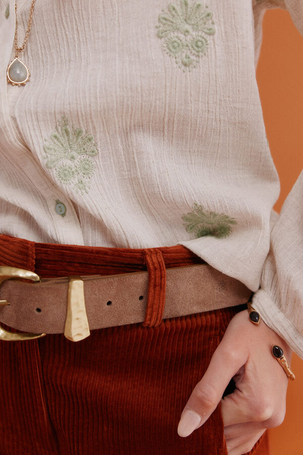 Hoss Intropia Grace. Blusa bordada Marfil