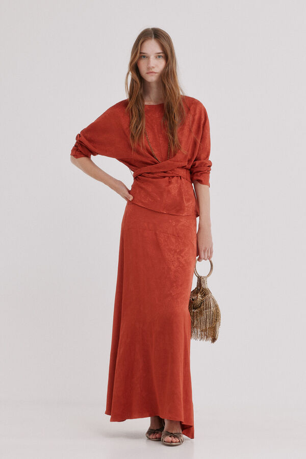 Hoss Intropia Clea .Blusa jacquard Rosa