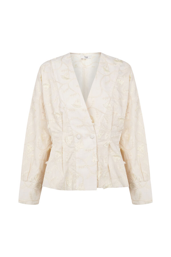 Hoss Intropia Gema. Blusa bordada Marfil