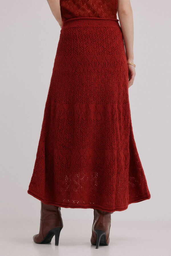 Hoss Intropia Rossie. Falda calada Estampado rojo