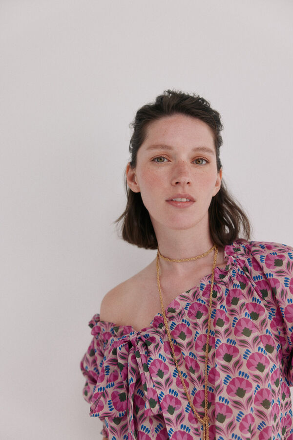 Hoss Intropia Camille. Blusa floral Rosa