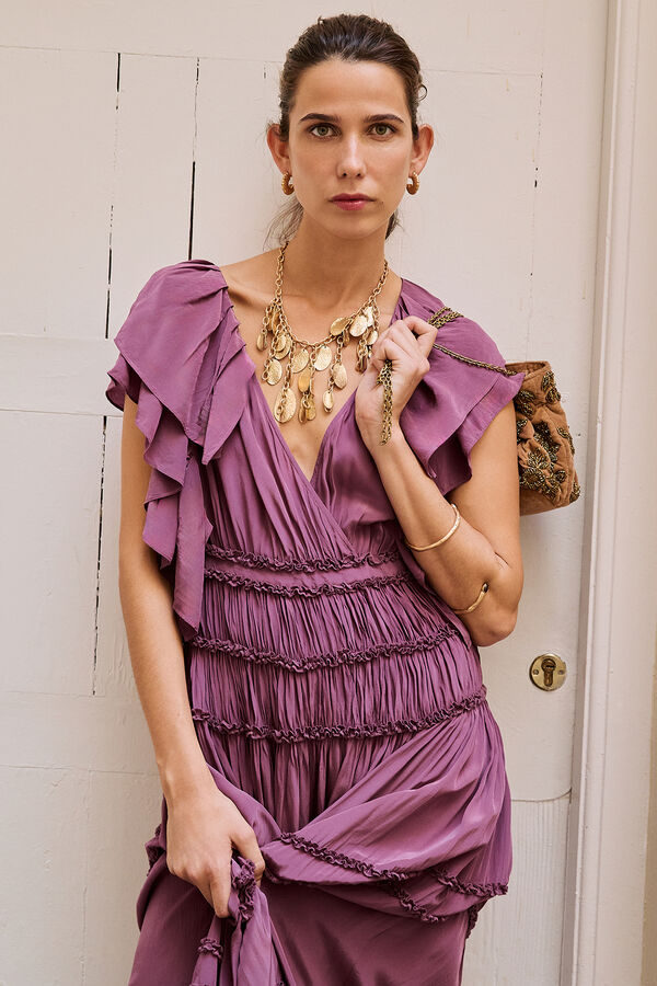 Hoss Intropia Anna. Vestido fluido Morado