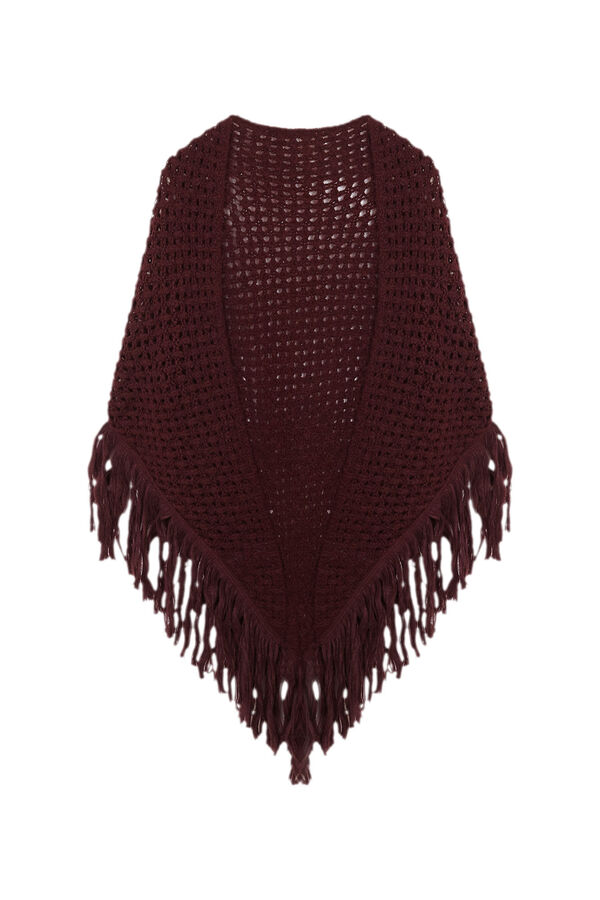 Hoss Intropia Nieves. Chal calado de flecos Beige