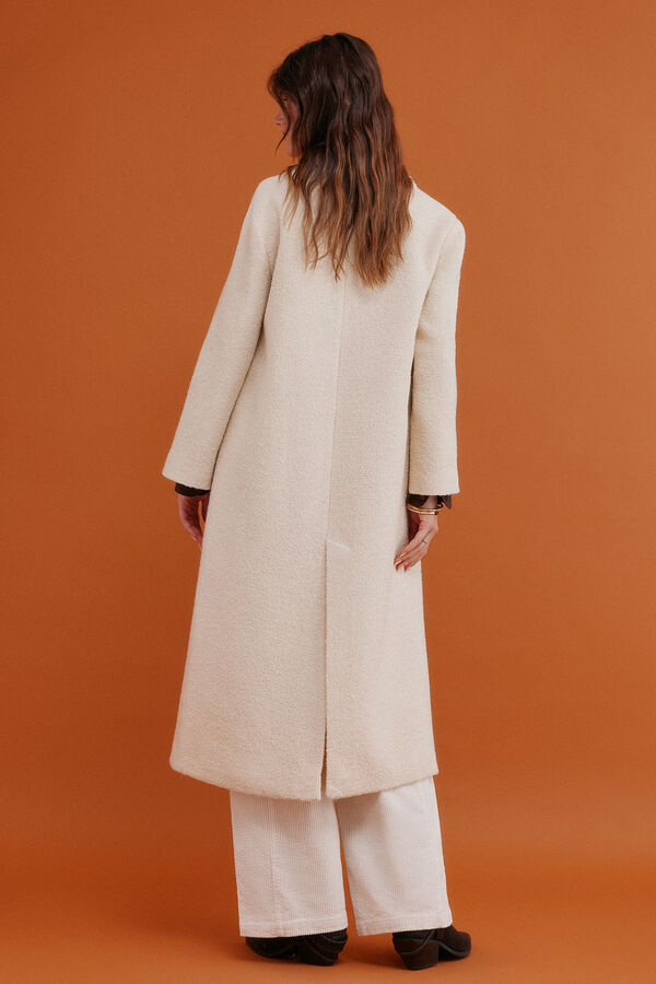 Hoss Intropia Fiamma. Abrigo con cuello solapa Marfil