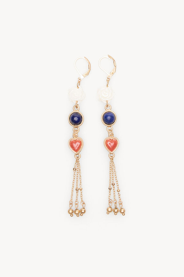 Hoss Intropia Lisa. Pendiente coraz&oacute;n Dorado