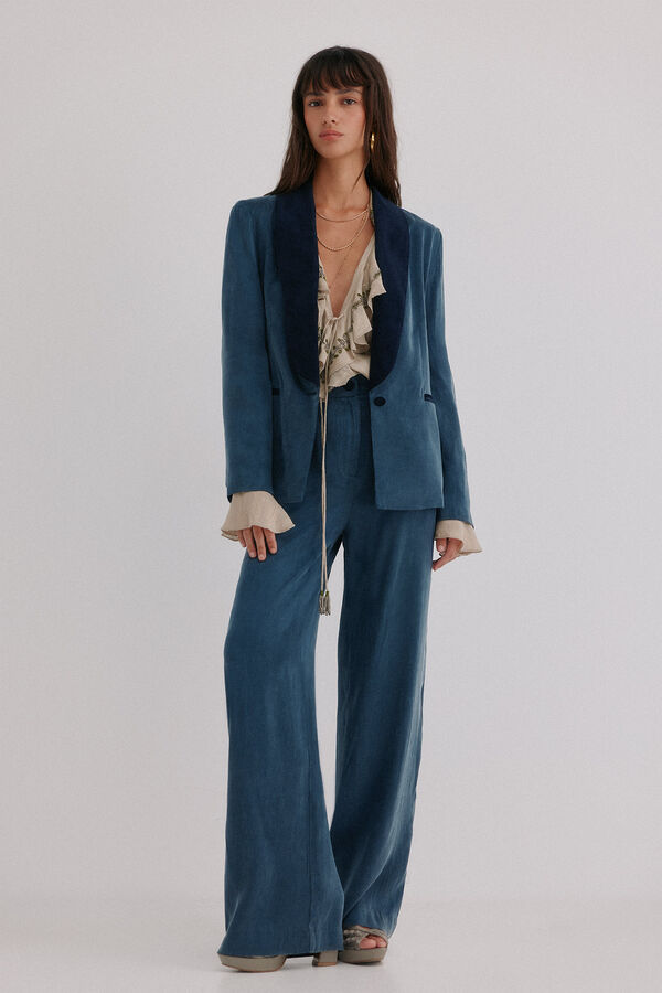 Hoss Intropia Palmira. Pantalones fluidos Azul marino