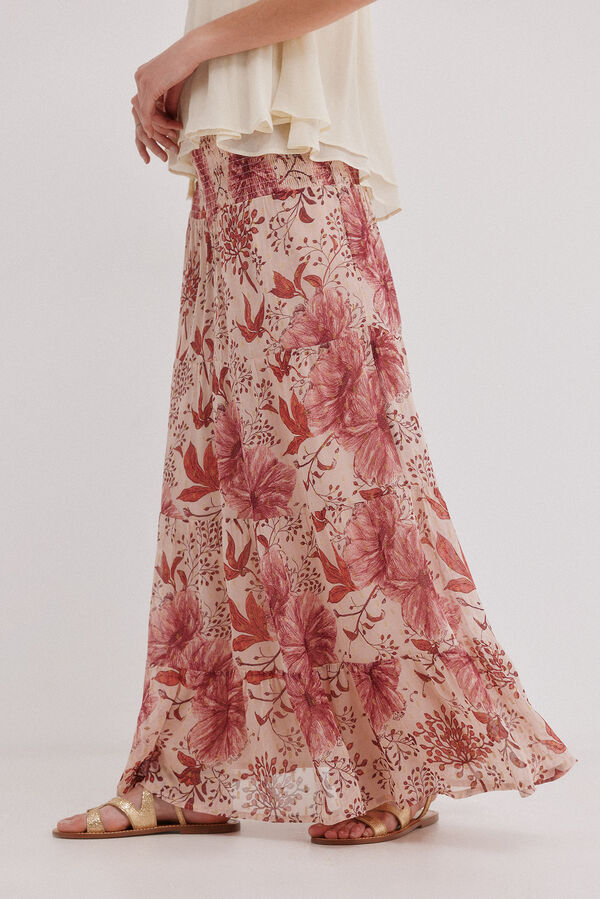 Hoss Intropia Rachel. Falda larga estampada Multicolor