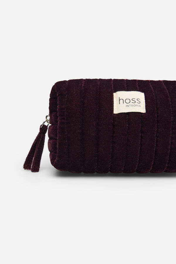 Hoss Intropia Lyssete. Neceser terciopelo acolchado rojo