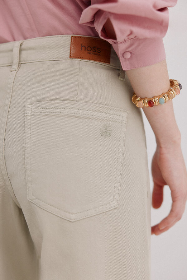 Hoss Intropia Berta. Vaqueros wide leg Gris