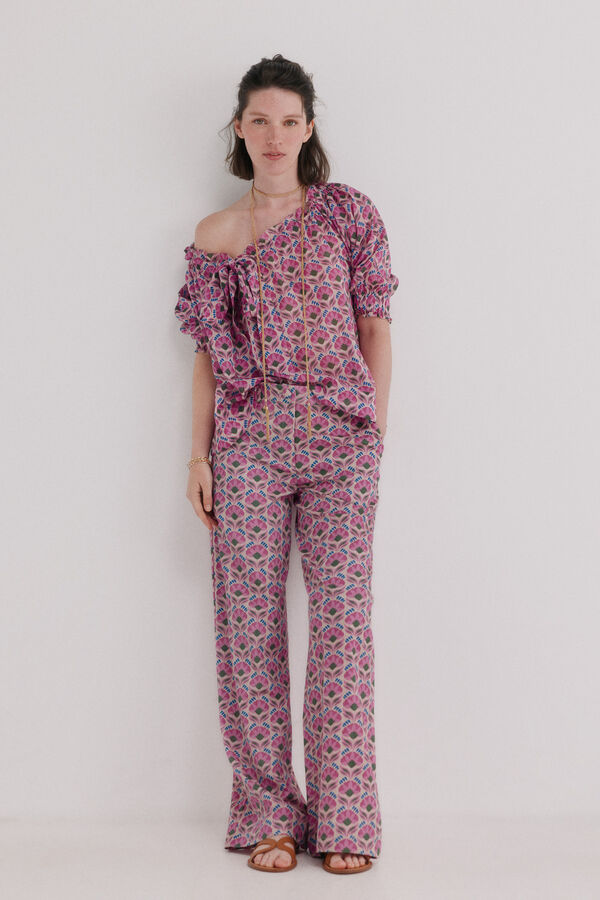 Hoss Intropia Camille. Blusa floral Rosa