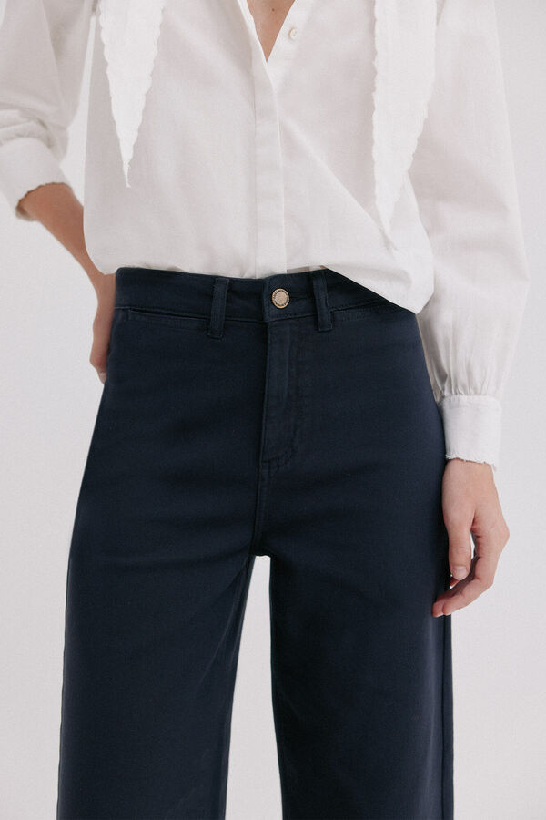 Hoss Intropia Piera. Pantal&oacute;n jacquard Gris oscuro