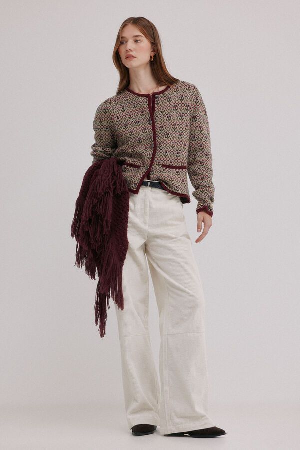 Hoss Intropia Isela. Cárdigan jacquard Multicolor