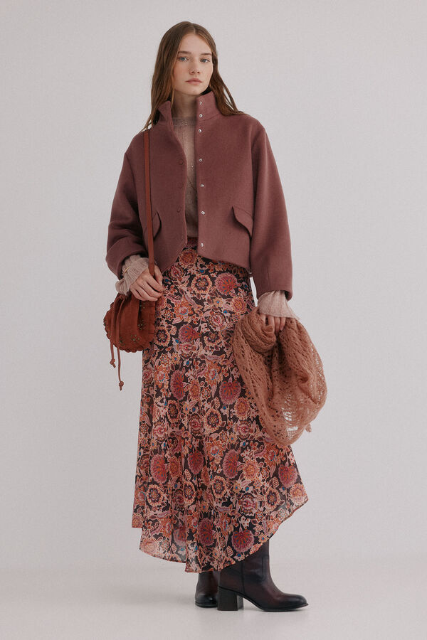 Hoss Intropia Federica. Abrigo corto Rosa