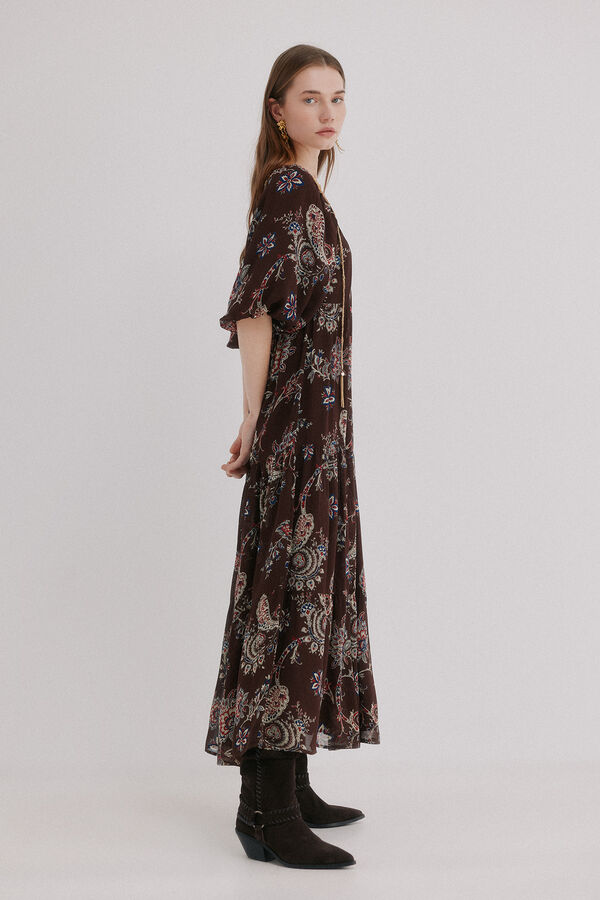 Hoss Intropia Adela. Vestido estampado Estampado Marron