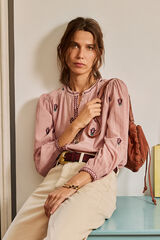 Hoss Intropia Carine. Blusa bordada Rosa