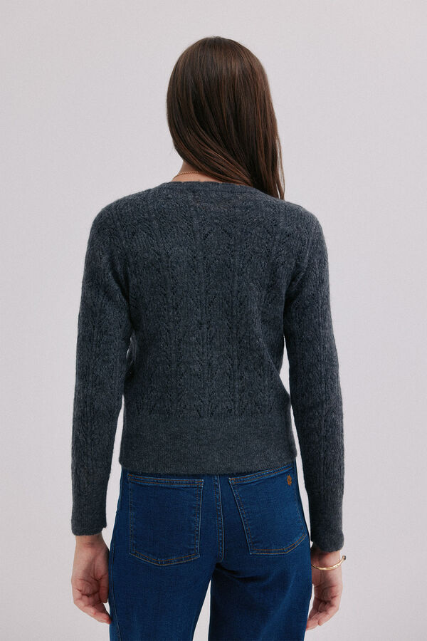 Hoss Intropia In&eacute;s. C&aacute;rdigan calado Gris