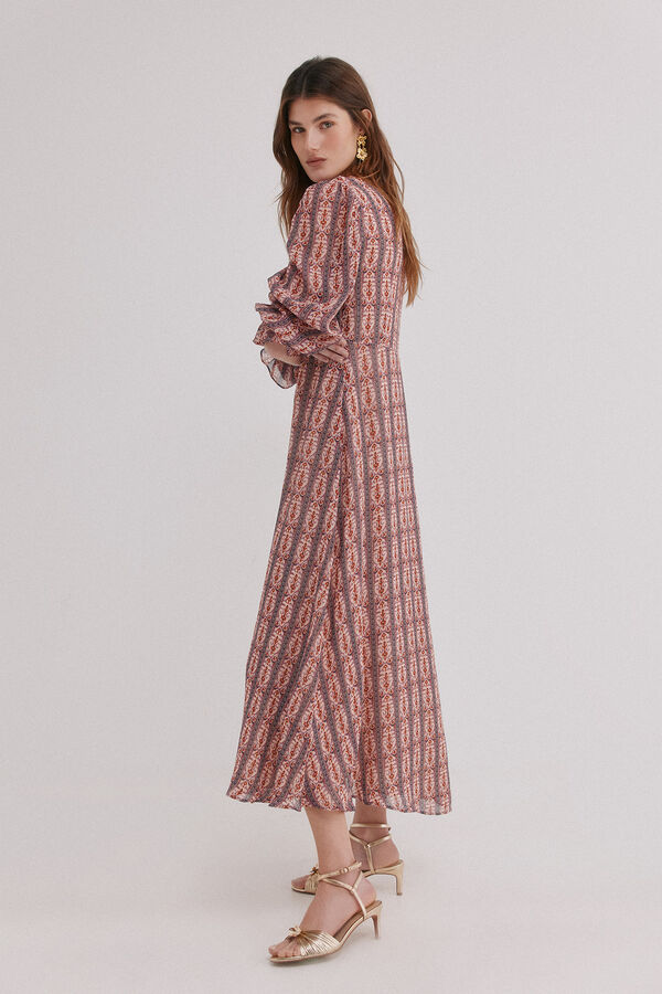 Hoss Intropia &Aacute;gueda. Vestido estampado Blanco