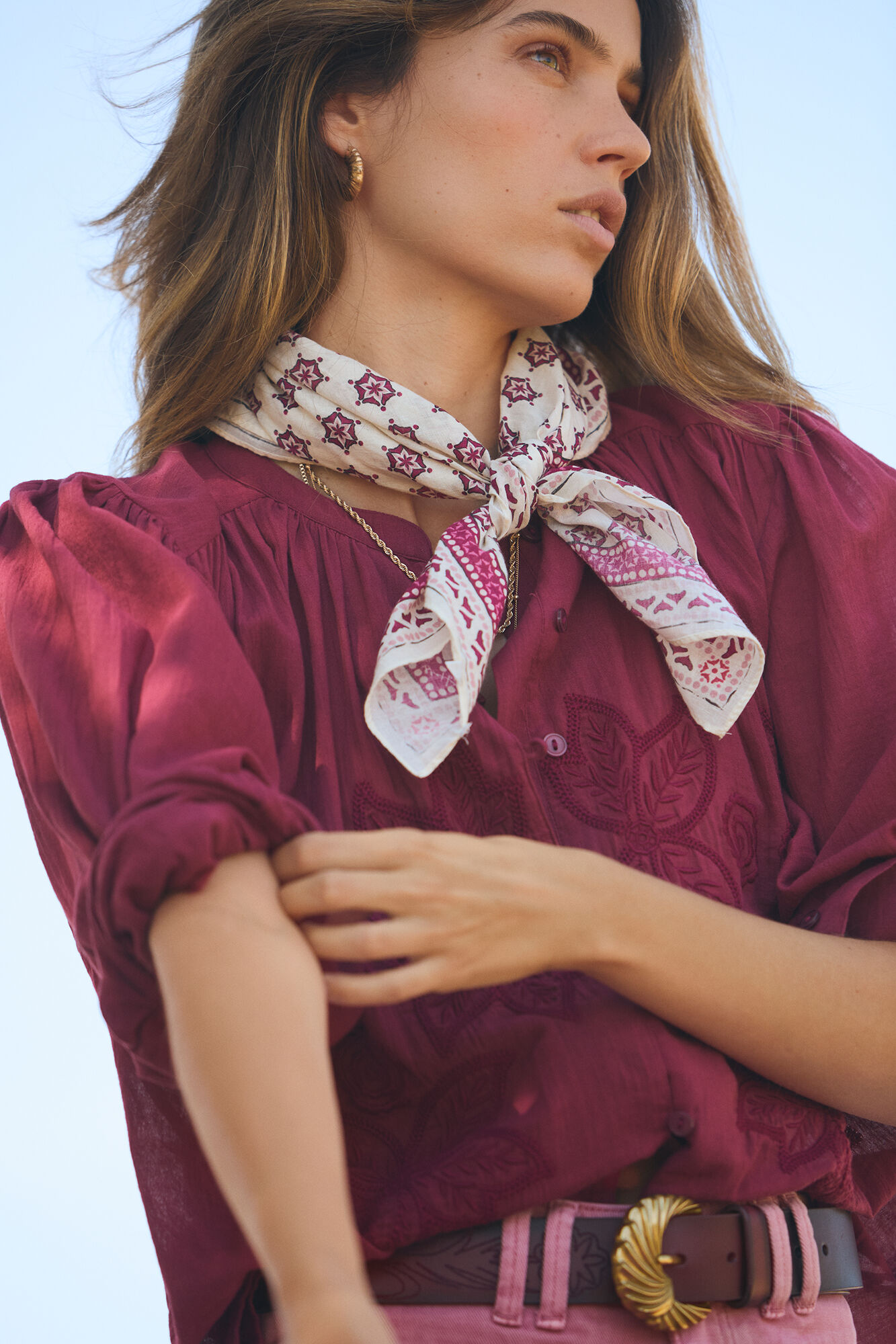 Hoss Intropia Miranda. Fular bandana estampada