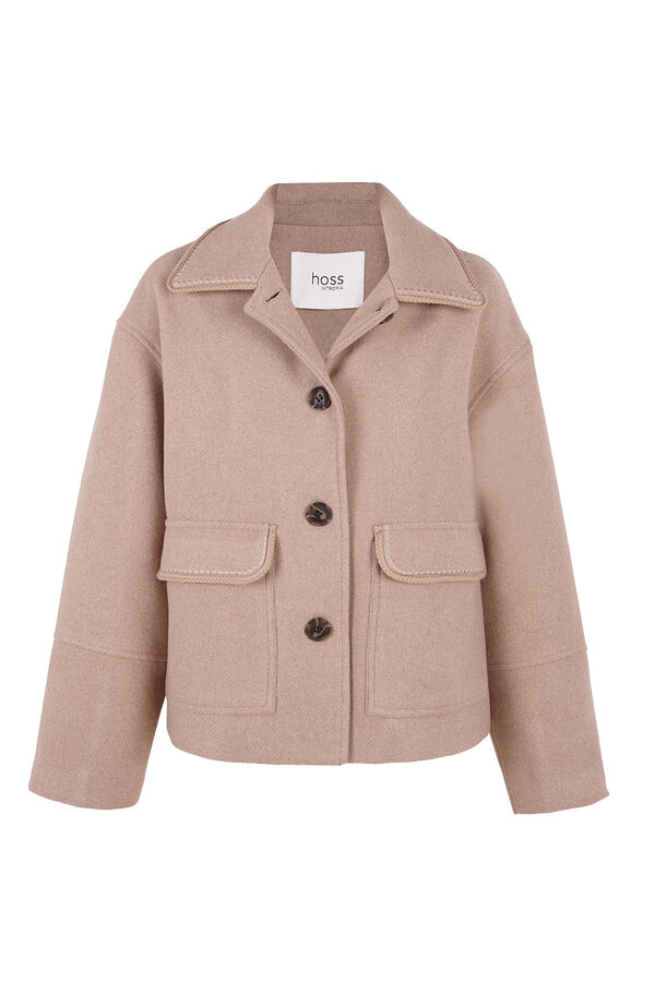 Hoss Intropia Fabiana. Abrigo corto Gris