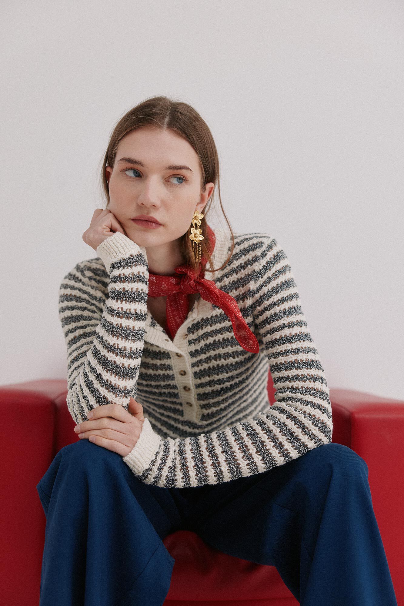 Hoss Intropia Ida. Jersey a rayas