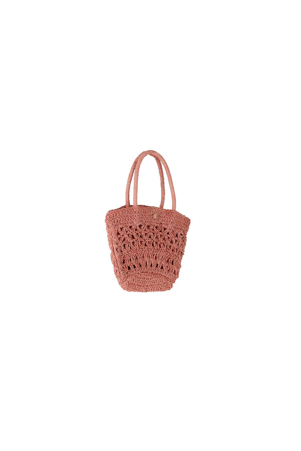 Hoss Intropia Nunile. Mini bolso fibras naturales Rosa