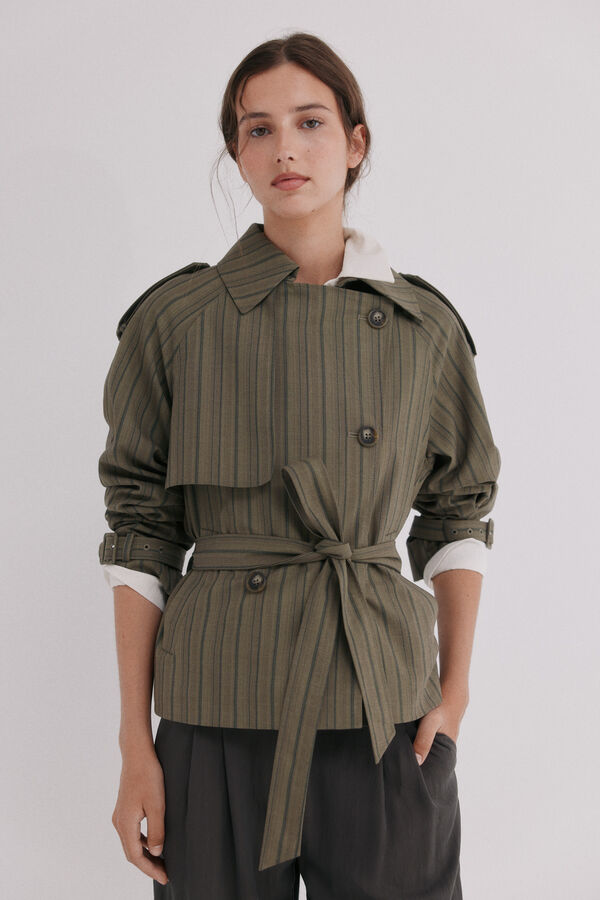 Hoss Intropia Elvira. Trench corta Verde