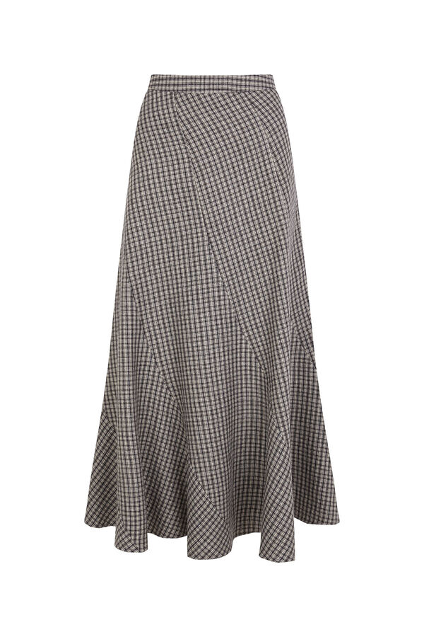 Hoss Intropia Romilda. Falda cuadros Estampado azul