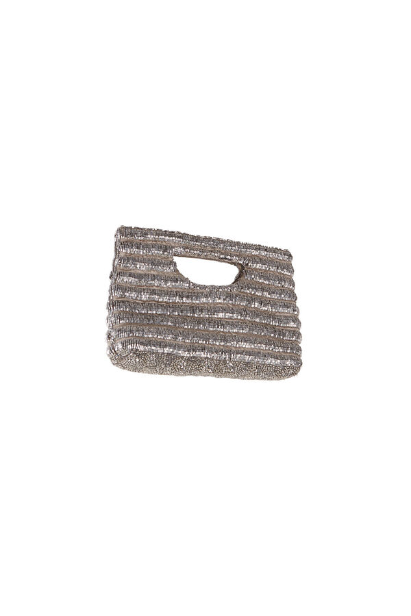Hoss Intropia Nina. Bolso de mano abalorios Gris