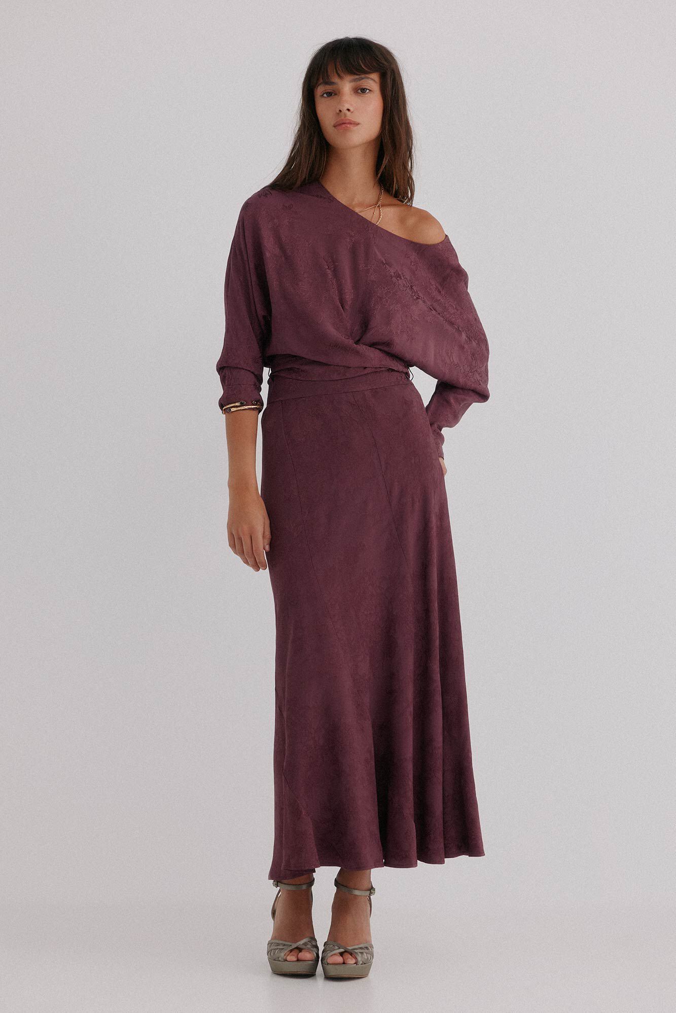 Hoss Intropia Romina. Falda jacquard