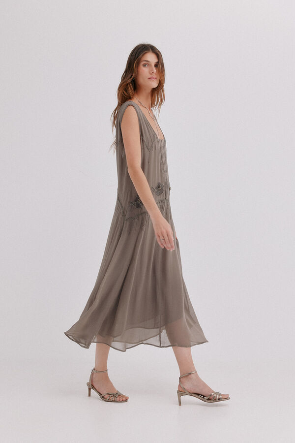 Hoss Intropia Arianne. Vestido fluido Gris