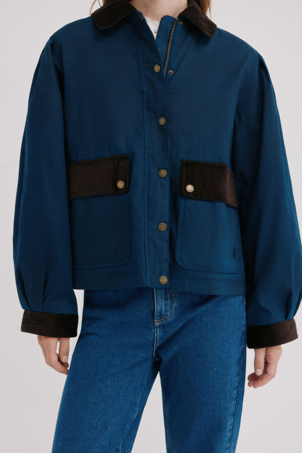 Hoss Intropia Denise. Chaqueta contrastes Azul marino