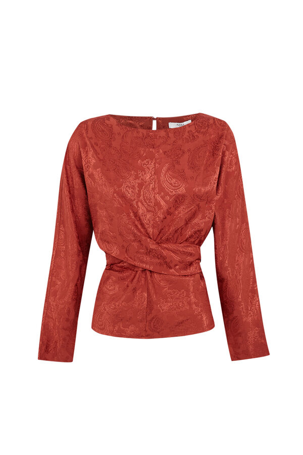 Hoss Intropia Clea .Blusa jacquard Rosa