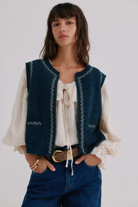 Hoss Intropia Nunzia. Chaleco bordado