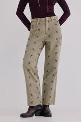 Hoss Intropia Bettina. Vaqueros bordados Marron