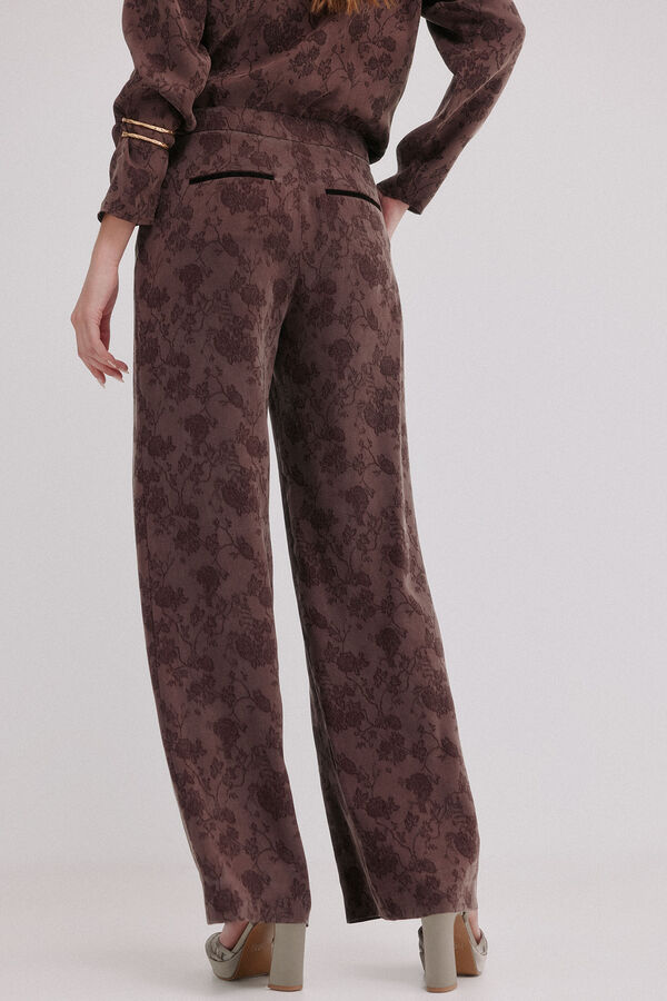 Hoss Intropia Palma. Pantalones jacquard Marron