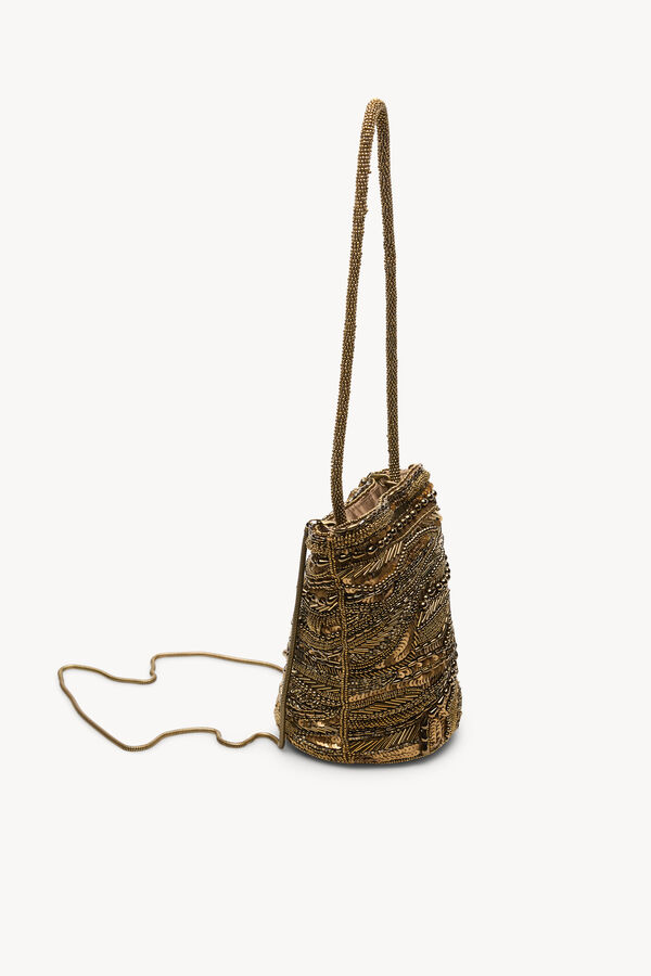Hoss Intropia Nuria. Bolso de abalorios Amarillo