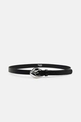 Hoss Intropia Lola. Cintur&oacute;n de piel Negro