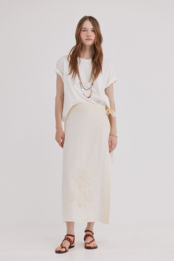 Hoss Intropia Renata. Falda cruzada Beige