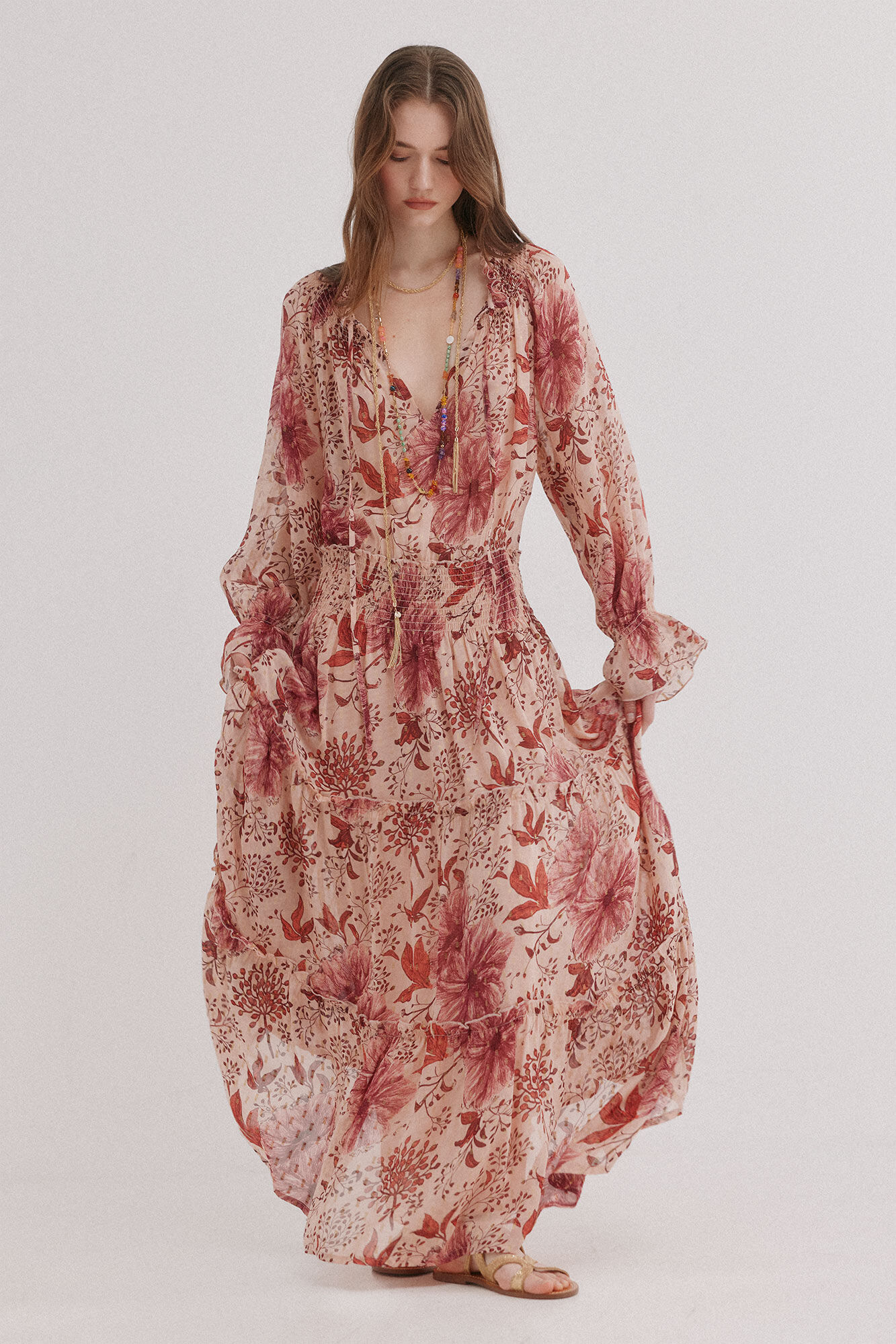 Hoss Intropia Amira. Vestido largo flu&iacute;do