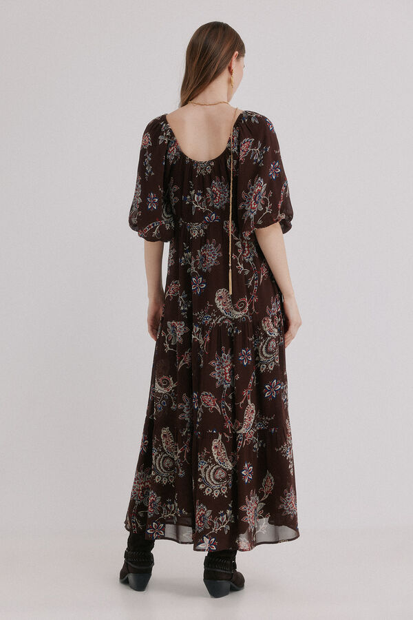 Hoss Intropia Adela. Vestido estampado Estampado Marron