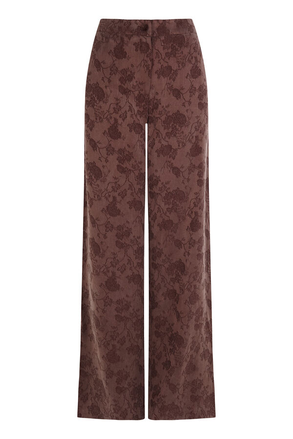 Hoss Intropia Palma. Pantalones jacquard Marron