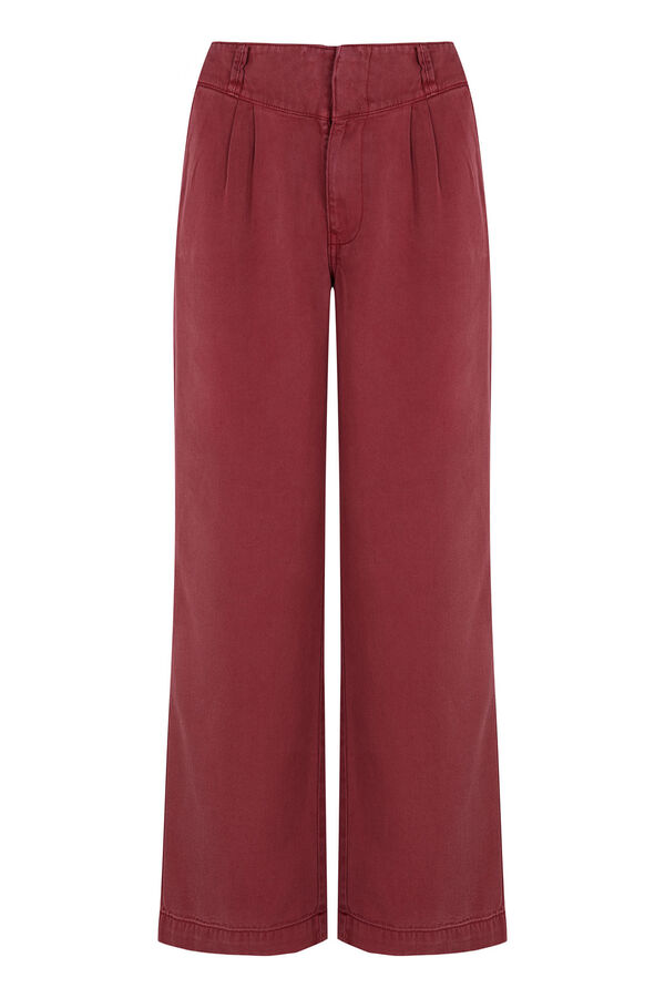 Hoss Intropia Paris. Pantal&oacute;n flu&iacute;do Vino