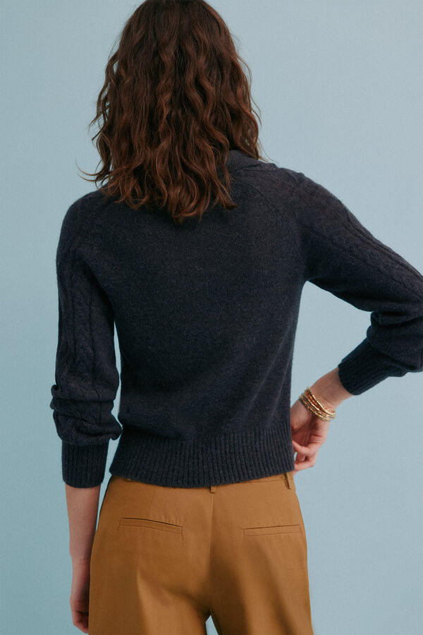 Hoss Intropia Indie. Jersey trenzado Gris